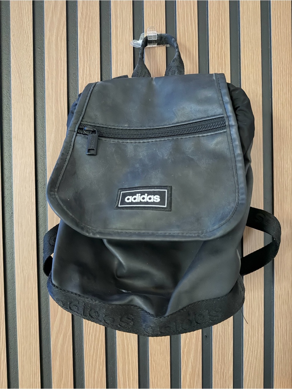 adidas Black Small Flap-Top Backpack